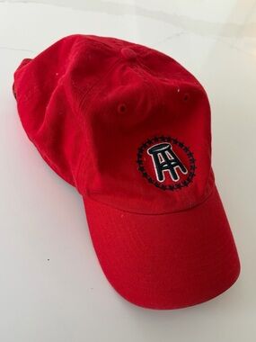 Barstool-Style Red Embroidered Baseball Cap